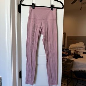 Lululemon size 4 align leggings 25” - dusty rose color